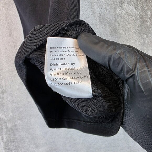 Joshua Sanders Shirt Womens Large Black Pixel Mock Neck Sleeveless Smiley Italy - Picture 11 of 13